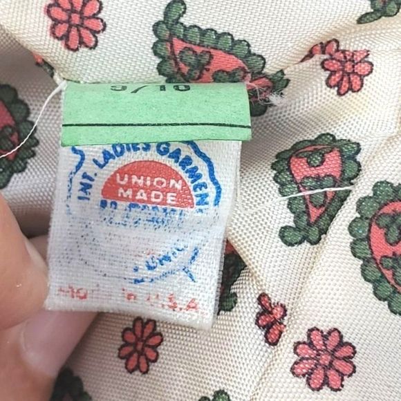 Vintage Pink Skirt Suit 70s Wool Office Wear M 8 10 Junior Belle - Picture 14 of 16